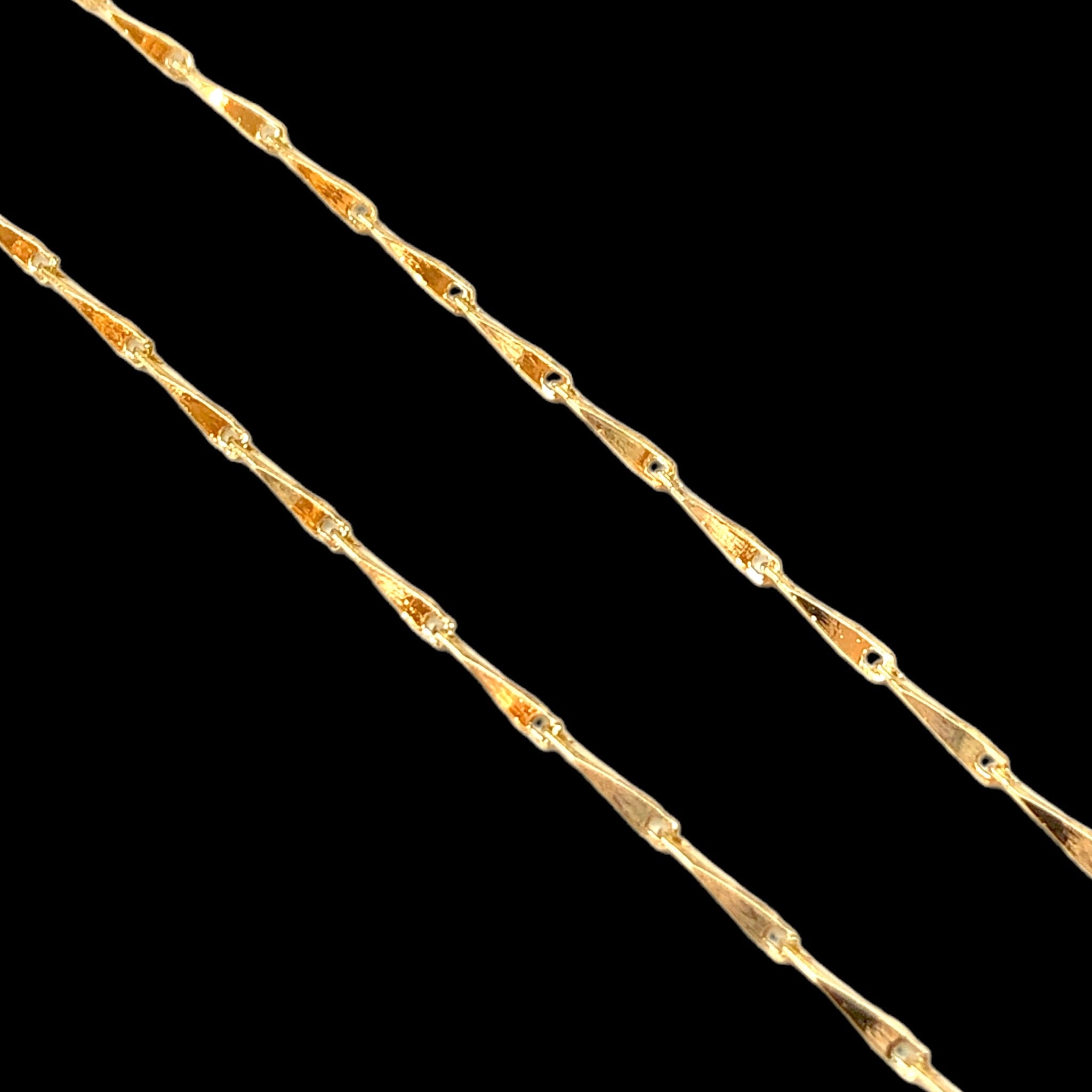18K Gold Filled 1.2mm French Feather Chain (Pack of 12)